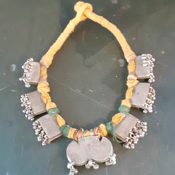 Vintage Silver Tribal Kuchi Marrakesh Necklace with Silver Bells - Picture 10 of 12